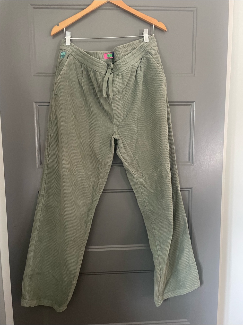 Empyre Olive Green Corduroy hippee drawstring pant XL